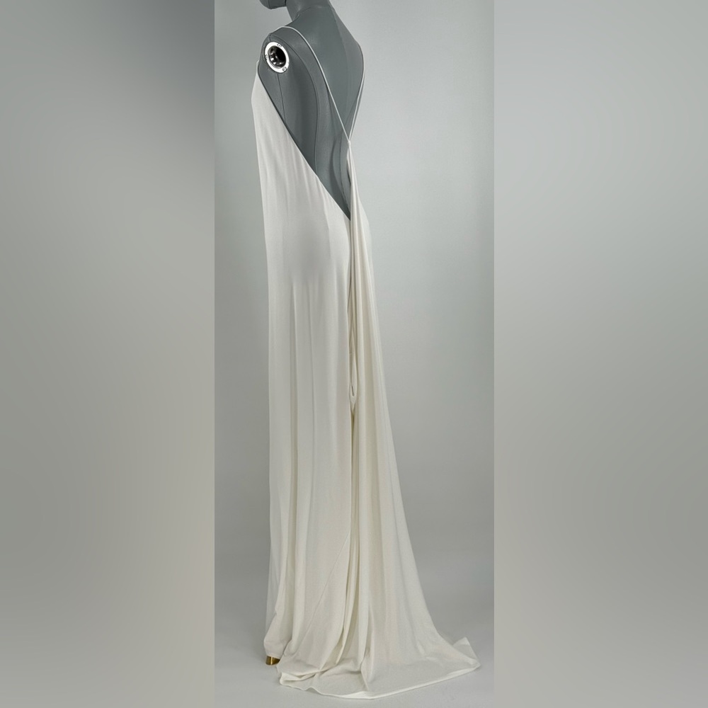 🆕 RAT & BOA 🧿 NWOT Amora Back Draped Jersey Dress, White - Sz M - Picture 10 of 16